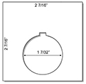 Legend Plate - Laser XT w/ Dura-Guard 2.43 x 2.43 White/Black - Pack of 25